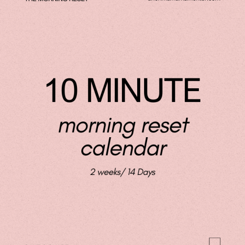 Morning Reset Calendar